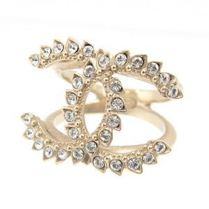 CHANEL Gold Logo Ring